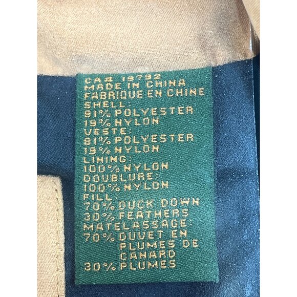 Timberland XL Puffer Vest Orange Duck Down & Feather Insulation 2005 93b - Picture 4 of 8